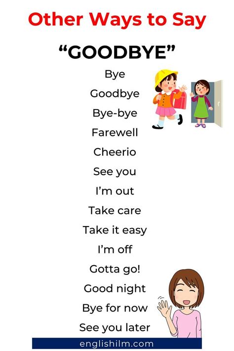 Ways To Say Goodbye Other Ways To Say In 2024 Other Ways To Say