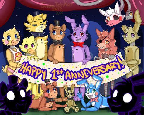 Happy 1st Anniversary Fnaf By Snowtehkat On Deviantart