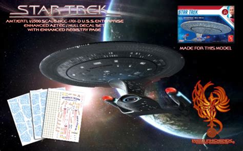 U S S Enterprise D 1 2500 Scale Aztec Hull Decal Set Etsy