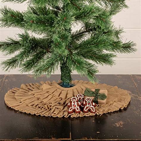 Amazon Tatuo Christmas Tree Skirt Decorations Linen Burlap Tree