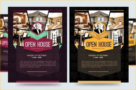 Open House Flyer Template Free Publisher Of Real Estate Flyer Template Microsoft Publisher Word ...