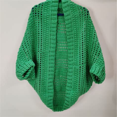 Crochet Pattern Of Cocoon Shrug Easy Womens Cocoon Cardigan Etsy