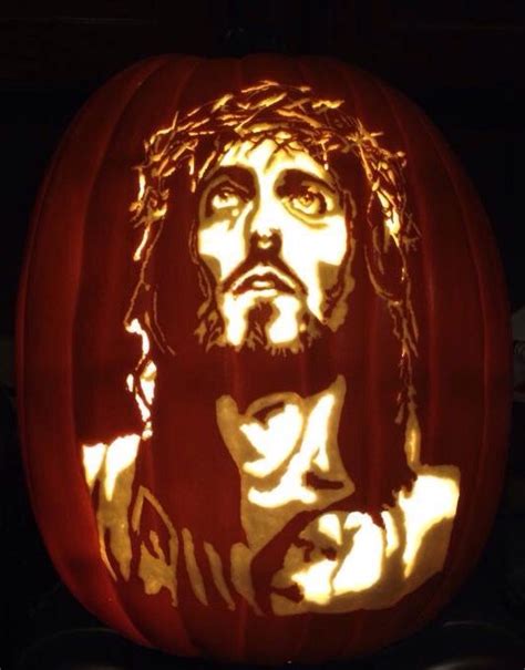 Jesus Pumpkin Carving