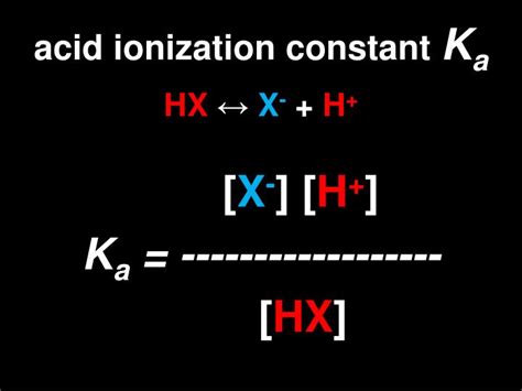 Ppt Acid Ionization Constant K A Powerpoint Presentation Free