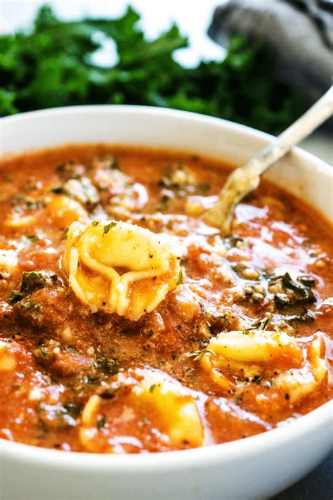 Slow Cooker Tuscan Tortellini Soup Dash Of Sanity