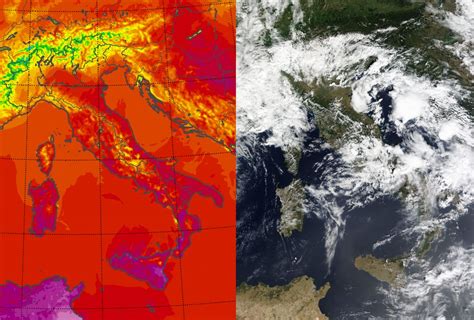 Meteo Italia Divisa In Due 38C A Lentini 20C A Varese Le