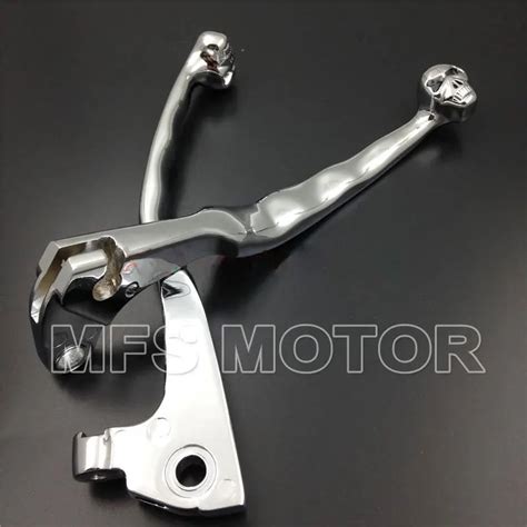 Motorcycle Chrome Skull Brake Clutch Lever For Yamaha Virago 700