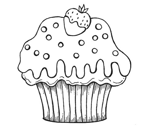 Cute Cupcake Drawing at GetDrawings | Free download