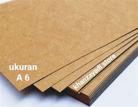 Jual Kertas Karton Board Hard Paper A6 Tebal 1 5 Mm Di Lapak Khanzayadi