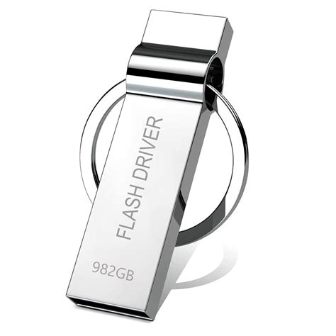 1TB High Speed USB 3.0 Memory Stick, Waterproof Metal Flash Drive with Keychain, Portable ...