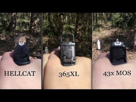 Springfield Hellcat Vs Sig P Xl Vs Glock X Mos Comparison