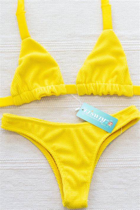 Golden Texture Bikini Set Shopperboard