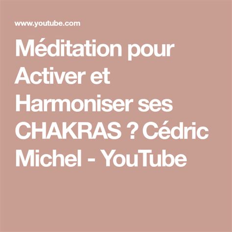 M Ditation Pour Activer Et Harmoniser Ses Chakras Enregistrement Live