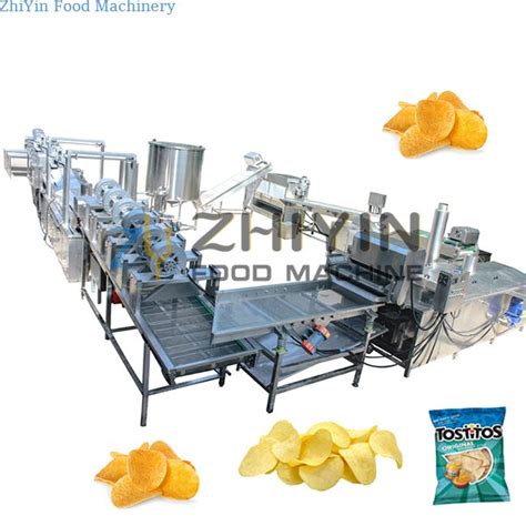 Fully Automatic Potato Chips Production Line Frozen Fries Processing