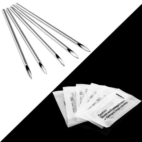 10pcs Professional Tri Beveled Medical Grade Surgical Steel Body ...