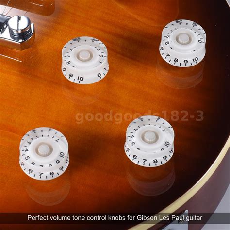 4pcs Speed Volume Tone Control Knobs For Gibson Les Paul Guitar