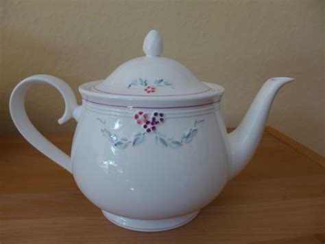 V B BEL FIORE Teekanne Mit Deckel Ca 1 1 Liter WIE NEU Villeroy Boch