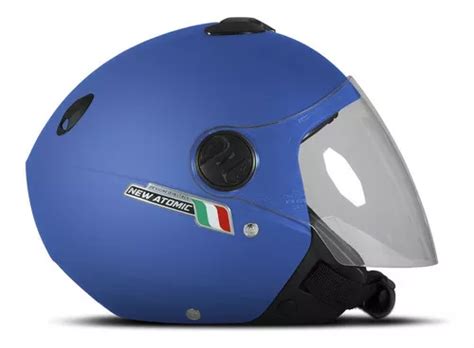 Capacete Aberto Pro Tork New Atomic Elite Viseira Solar Fumê Tamanho Do