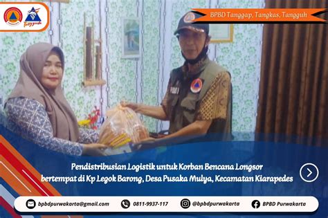 Pendistribusian Logistik Untuk Korban Bencana Longsor November