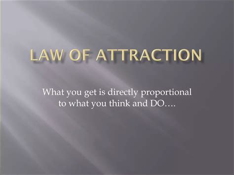 Law Of Attraction Ppt