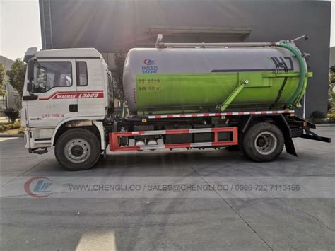 Shacman L Liters Vacuum Sewage Truck Chengli Special