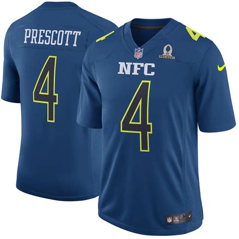 Nike Dak Prescott NFC Navy 2017 Pro Bowl Game Jersey