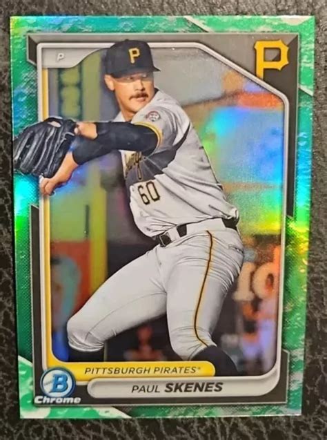 Paul Skenes Bowman Chrome Prospects Lunar Glow Bcp Pittsburgh