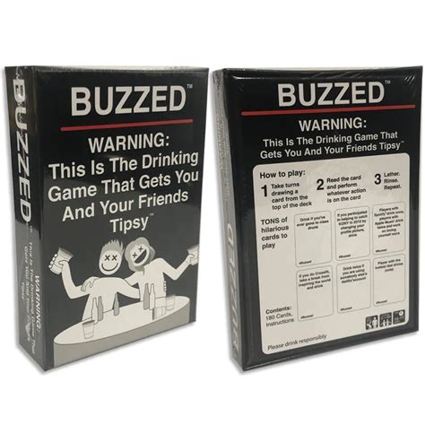 Buzzed Drinking Game Cards Examples Ihsanpedia