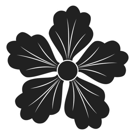 Diseño PNG Y SVG De Icono De Flor De Cinco Pétalos Para Camisetas