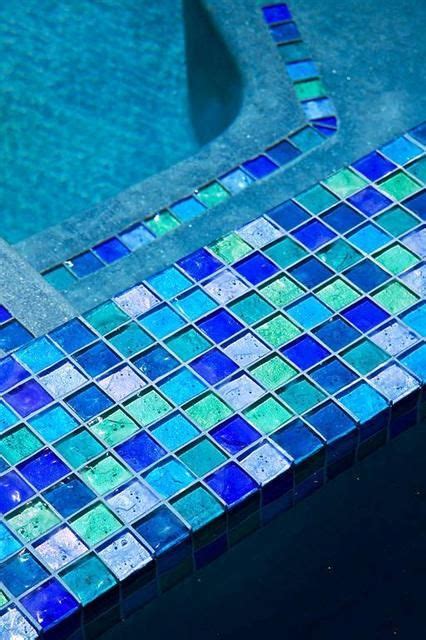 Green Glass Tiles Lightstreams Glass Pool Tile Multicolor Blue