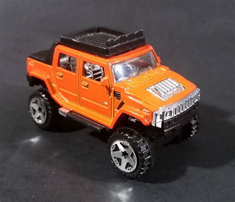 2008 Hot Wheels Hummer H2 Sut Orange 15 40 Die Cast Toy Truck Suv Car Treasure Valley Antiques