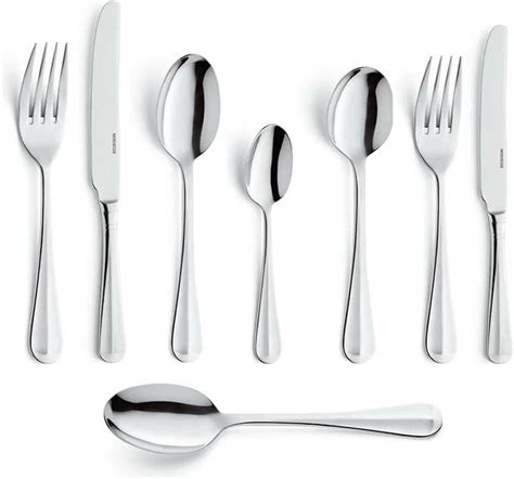 Amefa Vintage Rattail Piece Stainless Steel Cutlery Set For Table