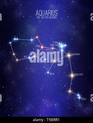 Aquarius Stars Constellation Stock Photo Alamy