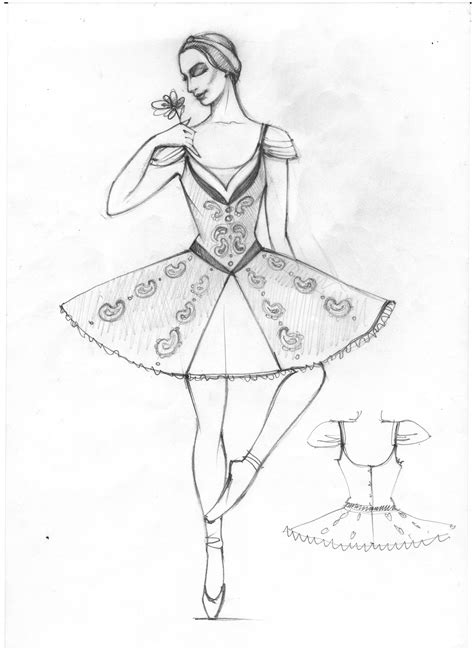 Ballet Tutu Sketch At Explore Collection Of Ballet