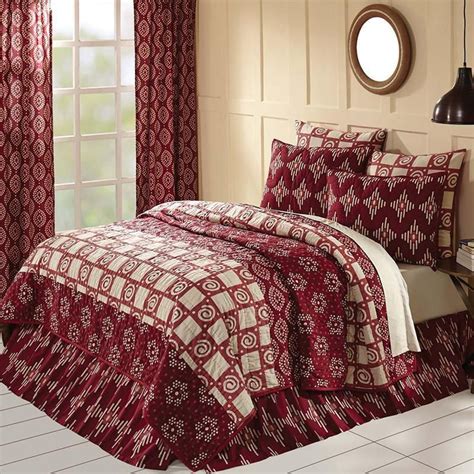 Paloma Crimson Quilt Coastal Bedding Luxury Bedding Sets Coastal