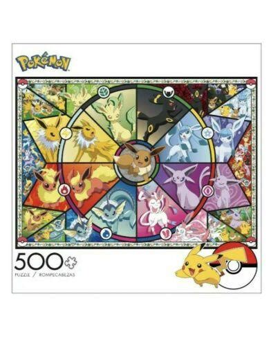 Buffalo Games Pokemon Eevee S Stained Glass Puzzle Pieces Brand New