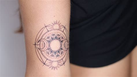 Triple Goddess Symbol Tattoo