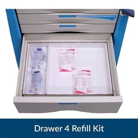 Patient Ready Premium Loaded 5 Drawer Emergency Crash Cart™ Diamedical Usa