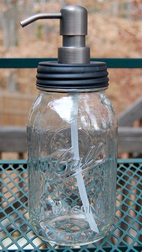 Items Similar To Quart Mason Jar Soap Dispenser With Bronze Pump On Etsy