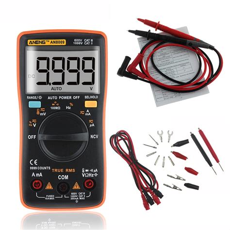 True Rms Ncv Digital Multimeter Backlight Ac Dc Current Voltage