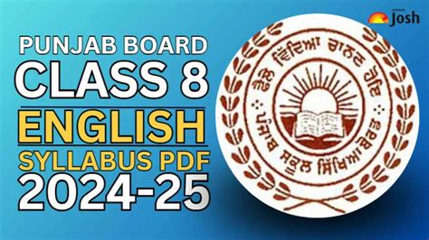 Pseb Class 8 English Syllabus 2024 25 Download Pdf