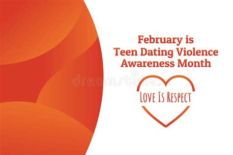 Concept Of Teen Dating Violence Awareness Month February Template For Background Banner Card