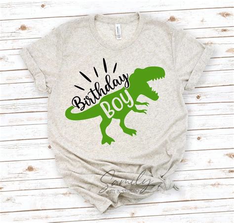 Dinosaur Birthday Boy Svg T Rex Birthday Svg Boys T Rex Etsy