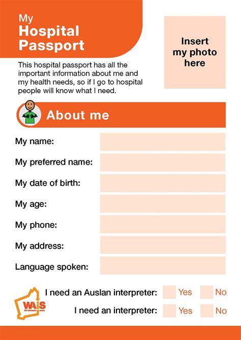 New Resource My Hospital Passport Wa’s Individualised Services