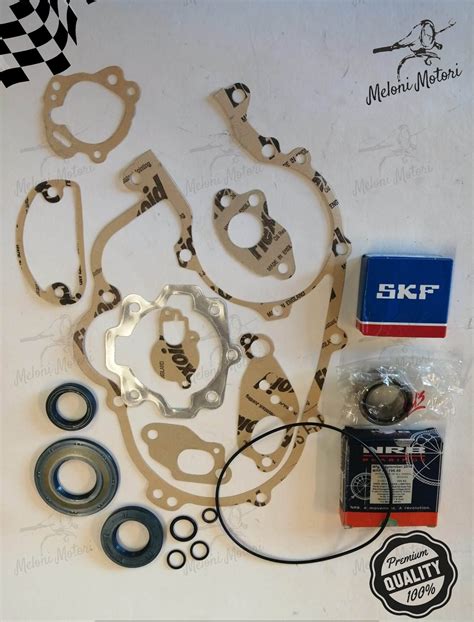 KIT REVISIONE MOTORE VESPA PX 125 150 GUARNIZIONI CUSCINETTI E PARAOLI