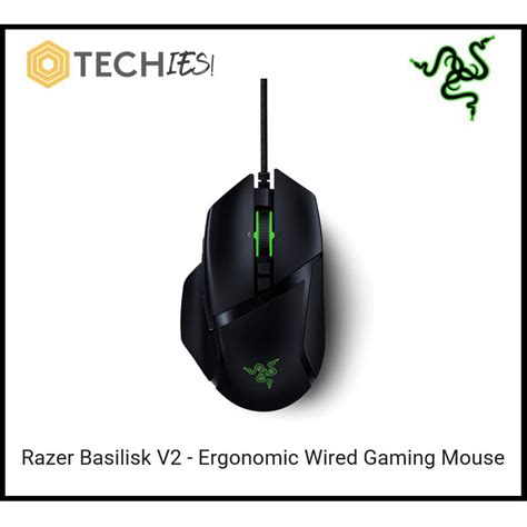 Razer Basilisk V2 Ergonomic Wired Gaming Mouse Shopee Singapore