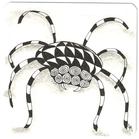 Spider Zentangle Halloween Zentangle Doodle Art Designs