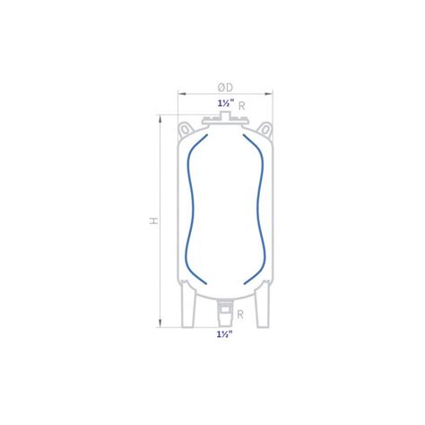 VASO EXPANSIÓN IBAIONDO AUXILIAR 08015010 VERTICAL 150 LTS AMR DUO 1½