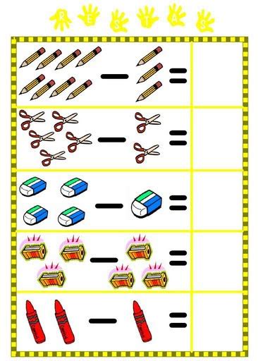 Fichas De Restas Para Aprender Y Repasar En Primaria
