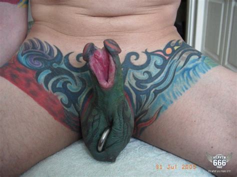 Extreme Gay Cock Tatoo